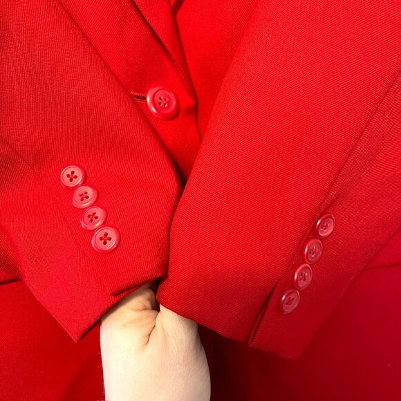 Vintage Pendleton Red Wool Blazer Size 10 Petite - Picture 3 of 9